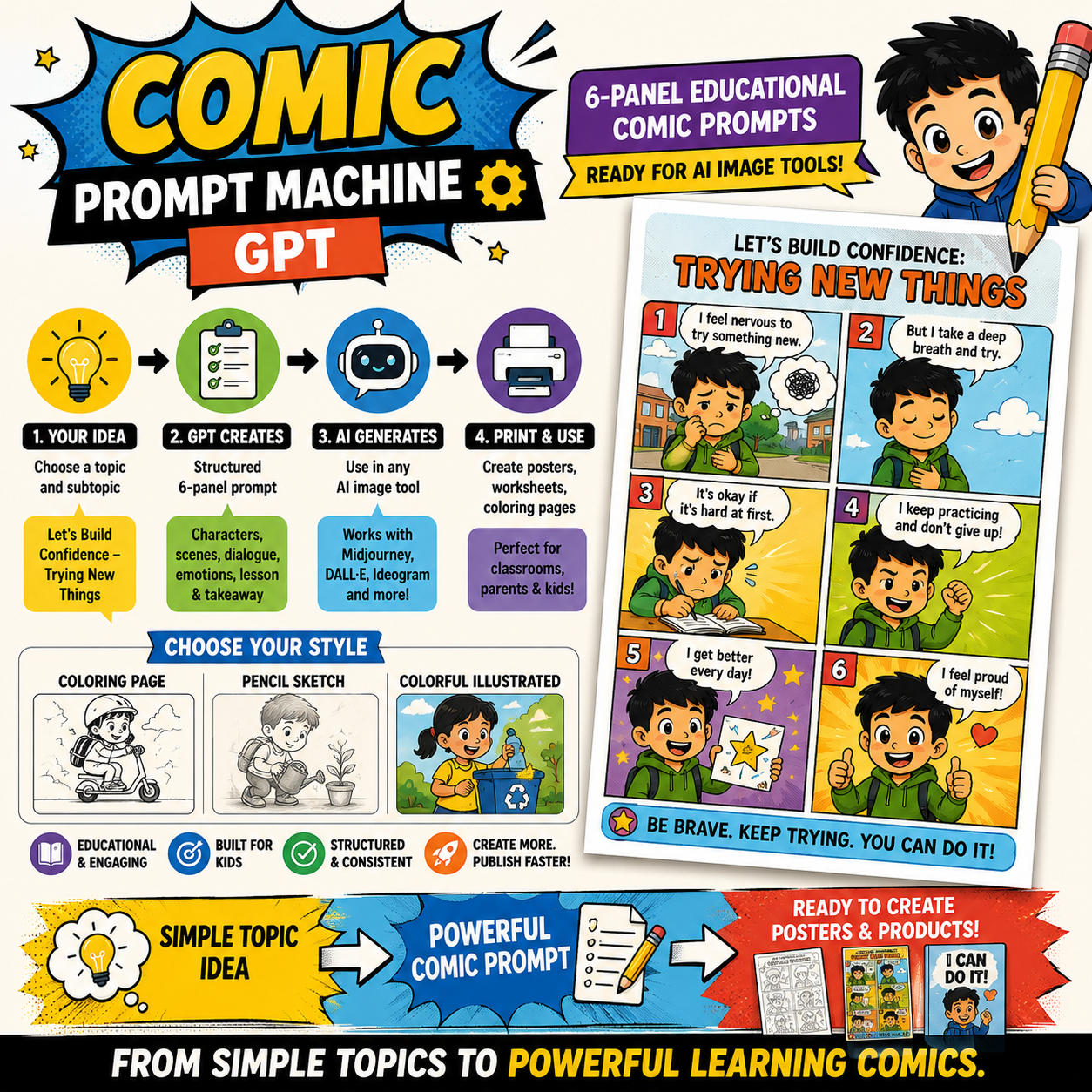 Comic Prompt Machine GPT