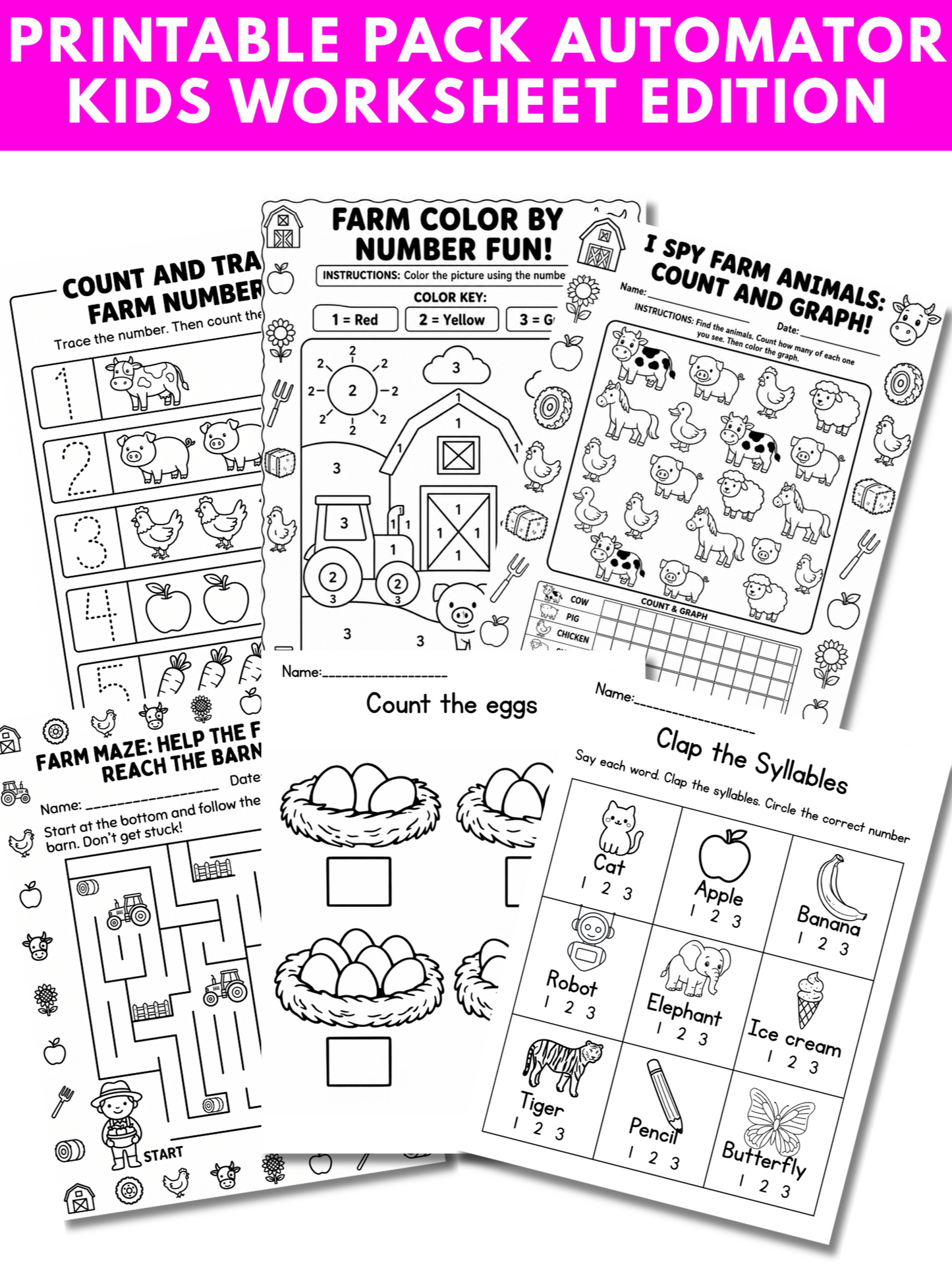 Kids Printable Pack Automator GPT