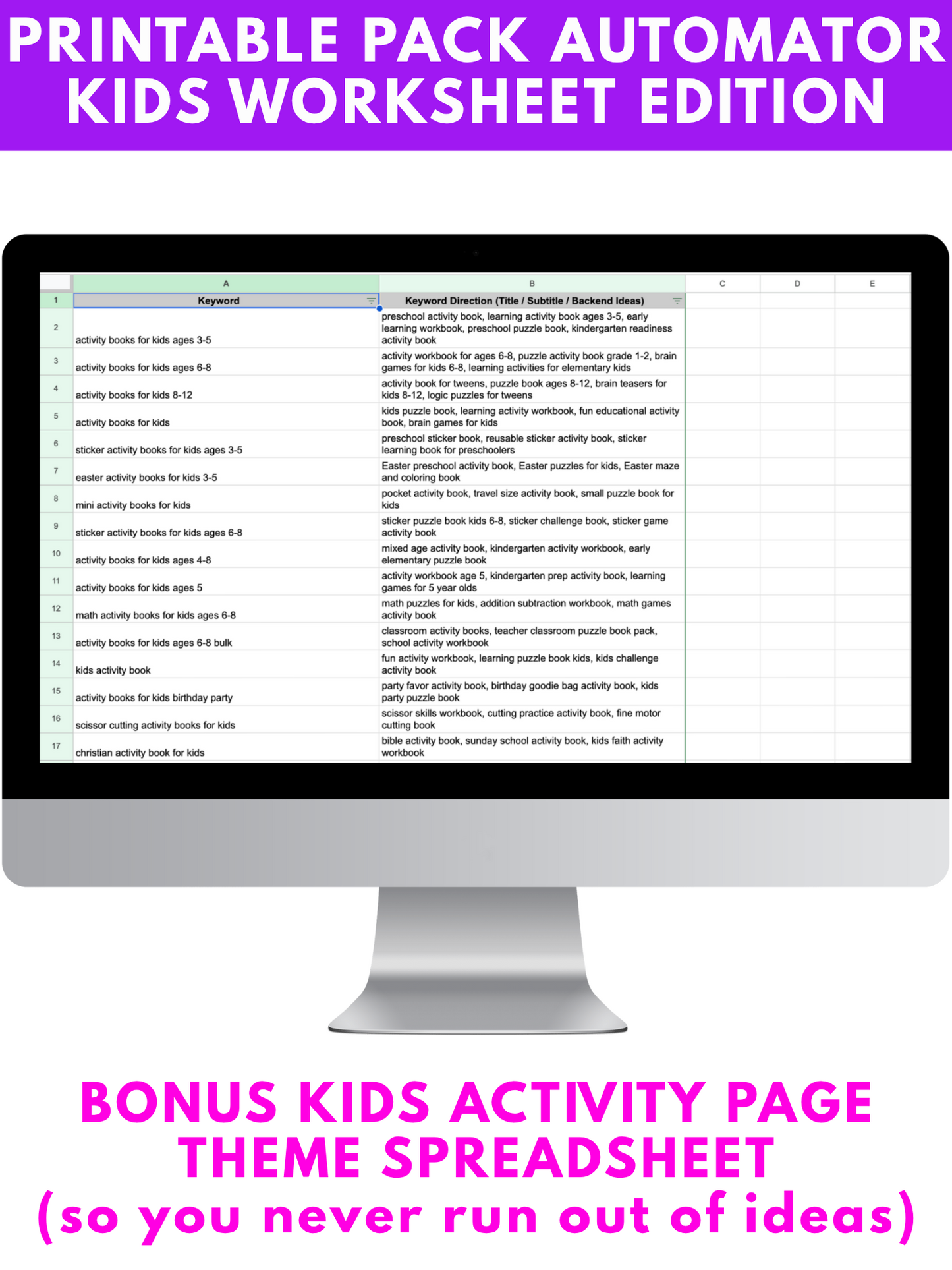 Kids Printable Pack Automator GPT