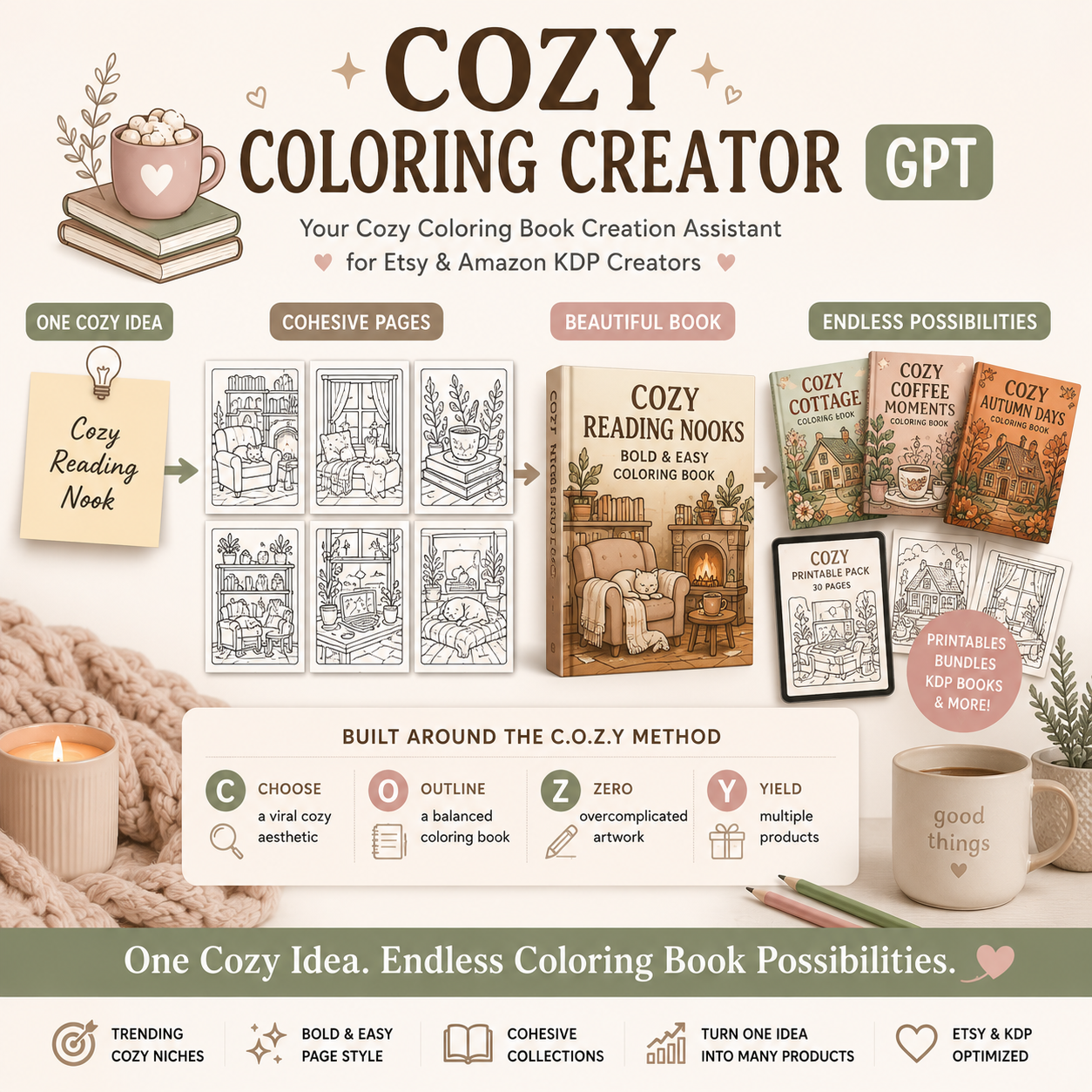 Cozy Coloring Creator GPT