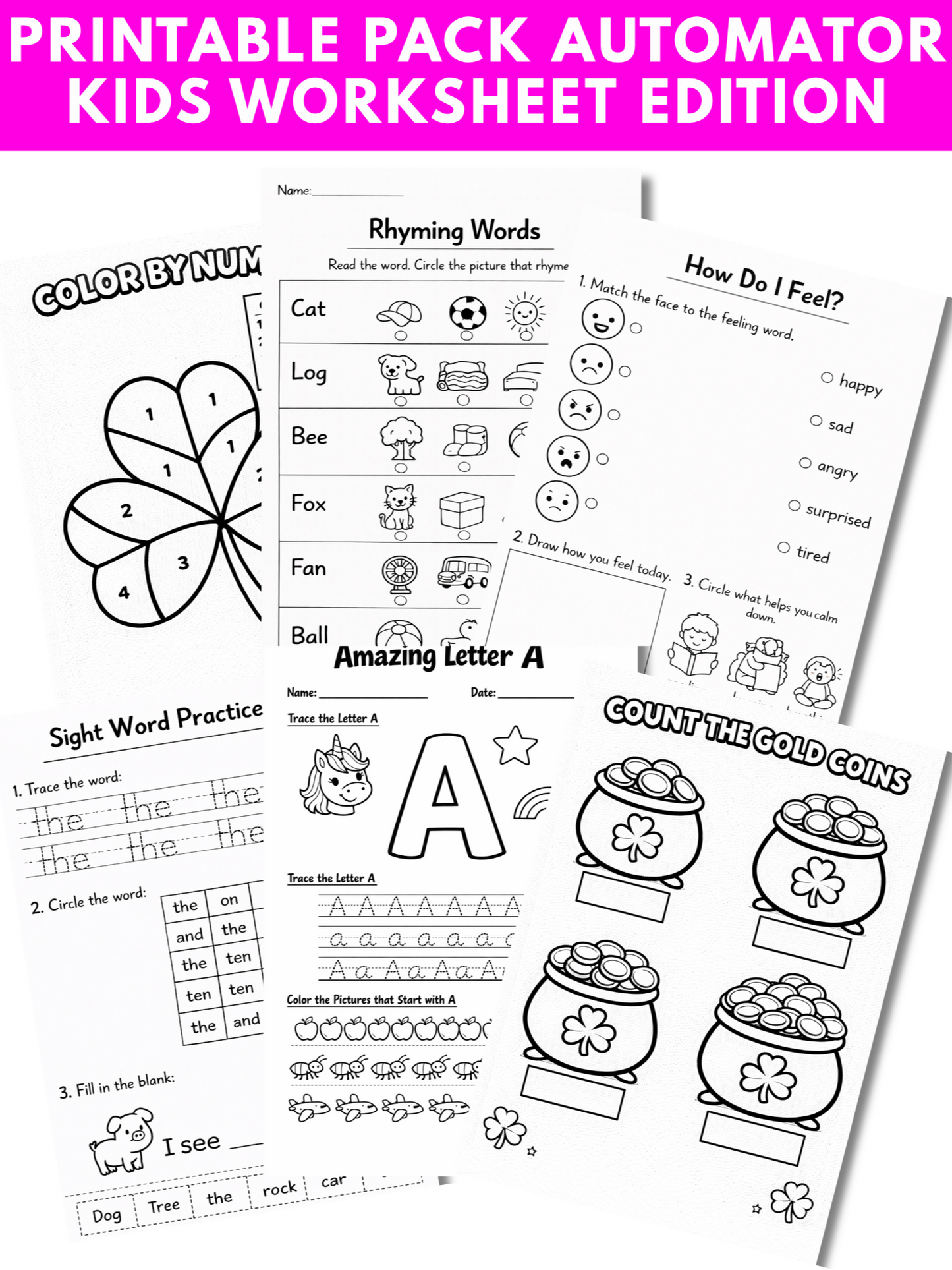 Kids Printable Pack Automator GPT